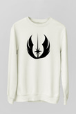 Star Wars Beyaz Unisex Sweatshirt