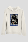 Star Wars (Dart Vader) Baskılı Beyaz Unisex Hoodie