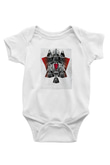 Star Wars (Dart Vader) Baskılı Beyaz Unisex Bebek Body - Zıbın