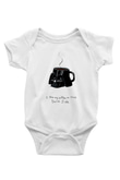 Star Wars (Dart Vader) Baskılı Beyaz Unisex Bebek Body - Zıbın