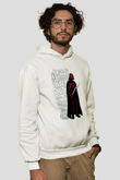 Star Wars (Dart Vader) Baskılı Beyaz Unisex Hoodie