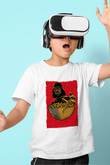 Star Wars (Dart Vader) Baskılı Beyaz Unisex Beyaz Çocuk Tişört - Tshirt