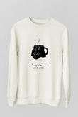 Star Wars (Dart Vader) Baskılı Beyaz Unisex Sweatshirt