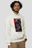Star Wars (Dart Vader) Baskılı Beyaz Unisex Hoodie