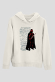 Star Wars (Dart Vader) Baskılı Beyaz Unisex Hoodie