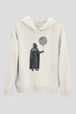 Star Wars (Dart Vader) Baskılı Beyaz Unisex Hoodie