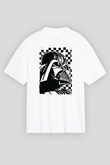 Star Wars (Dart Vader) Baskılı Beyaz Unisex Oversize Tişört - Tshirt