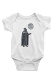 Star Wars (Dart Vader) Baskılı Beyaz Unisex Bebek Body - Zıbın