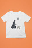 Star Wars (Dart Vader) Baskılı Beyaz Unisex Beyaz Çocuk Tişört - Tshirt