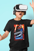 Star Wars (Dart Vader) Baskılı Unisex Siyah Çocuk Tişört - Tshirt
