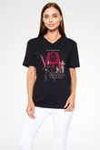 Star Wars (Dart Vader) Baskılı Unisex Siyah V Yaka Tişört - Tshirt