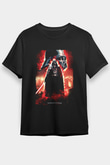 Star Wars (Dart Vader) Baskılı Unisex Siyah Tişört - Tshirt