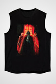 Star Wars (Dart Vader) Baskılı Unisex Siyah Kolsuz Tişört - Tshirt