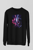 Star Wars (Dart Vader) Baskılı Unisex Siyah Sweatshirt