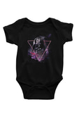 Star Wars (Dart Vader) Baskılı Unisex Siyah Bebek Body - Zıbın
