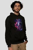 Star Wars (Dart Vader) Baskılı Unisex Siyah Hoodie