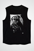 Star Wars (Dart Vader) Baskılı Unisex Siyah Kolsuz Tişört - Tshirt