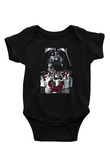 Star Wars (Dart Vader) Baskılı Unisex Siyah Bebek Body - Zıbın