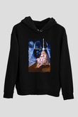 Star Wars (Dart Vader) Baskılı Unisex Siyah Hoodie