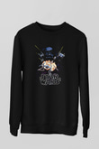 Star Wars (Dart Vader) Baskılı Unisex Siyah Sweatshirt