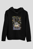 Star Wars (Dart Vader) Baskılı Unisex Siyah Hoodie