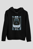 Star Wars (Dart Vader) Baskılı Unisex Siyah Hoodie