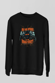 Star Wars (Dart Vader) Baskılı Unisex Siyah Sweatshirt