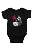 Star Wars (Dart Vader) Baskılı Unisex Siyah Bebek Body - Zıbın