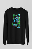 Star Wars (Dart Vader) Baskılı Unisex Siyah Sweatshirt