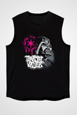 Star Wars (Dart Vader) Baskılı Unisex Siyah Kolsuz Tişört - Tshirt