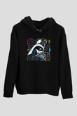 Star Wars (Dart Vader) Baskılı Unisex Siyah Hoodie