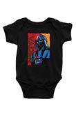 Star Wars (Dart Vader) Baskılı Unisex Siyah Bebek Body - Zıbın