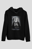 Star Wars (Dart Vader) Baskılı Unisex Siyah Hoodie