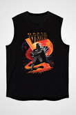 Star Wars (Dart Vader) Baskılı Unisex Siyah Kolsuz Tişört - Tshirt