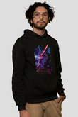 Star Wars (Dart Vader) Baskılı Unisex Siyah Hoodie