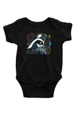 Star Wars (Dart Vader) Baskılı Unisex Siyah Bebek Body - Zıbın