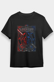 Star Wars (Dart Vader) Baskılı Unisex Siyah Tişört - Tshirt