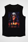 Star Wars (Dart Vader) Baskılı Unisex Siyah Kolsuz Tişört - Tshirt