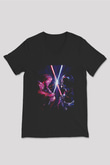 Star Wars (Dart Vader) Baskılı Unisex Siyah V Yaka Tişört - Tshirt