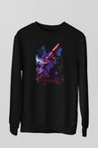 Star Wars (Dart Vader) Baskılı Unisex Siyah Sweatshirt