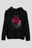 Star Wars (Dart Vader) Baskılı Unisex Siyah Hoodie