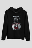 Star Wars (Dart Vader) Baskılı Unisex Siyah Hoodie