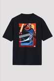 Star Wars (Dart Vader) Baskılı Unisex Siyah Oversize Tişört - Tshirt