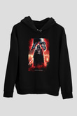 Star Wars (Dart Vader) Baskılı Unisex Siyah Hoodie