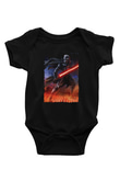 Star Wars (Dart Vader) Baskılı Unisex Siyah Bebek Body - Zıbın