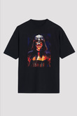 Star Wars (Dart Vader) Baskılı Unisex Siyah Oversize Tişört - Tshirt