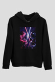 Star Wars (Dart Vader) Baskılı Unisex Siyah Hoodie