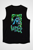 Star Wars (Dart Vader) Baskılı Unisex Siyah Kolsuz Tişört - Tshirt