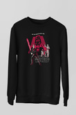Star Wars (Dart Vader) Baskılı Unisex Siyah Sweatshirt