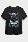 Star Wars (Dart Vader) Baskılı Unisex Siyah Tişört - Tshirt